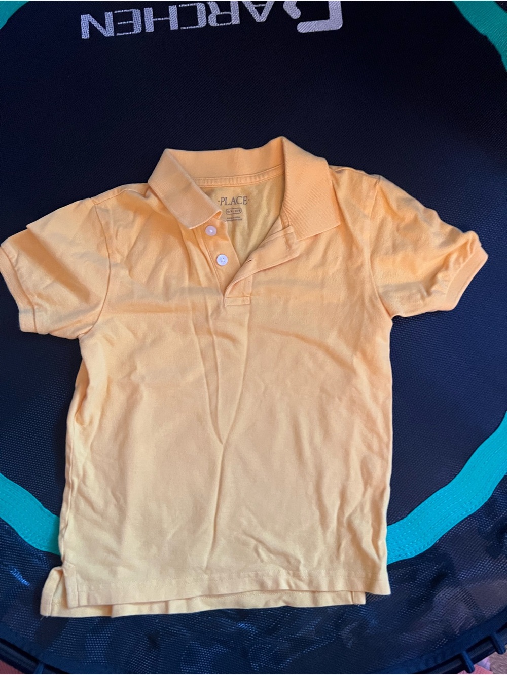 Children’s place Yellow cotton polo shirt- size small
